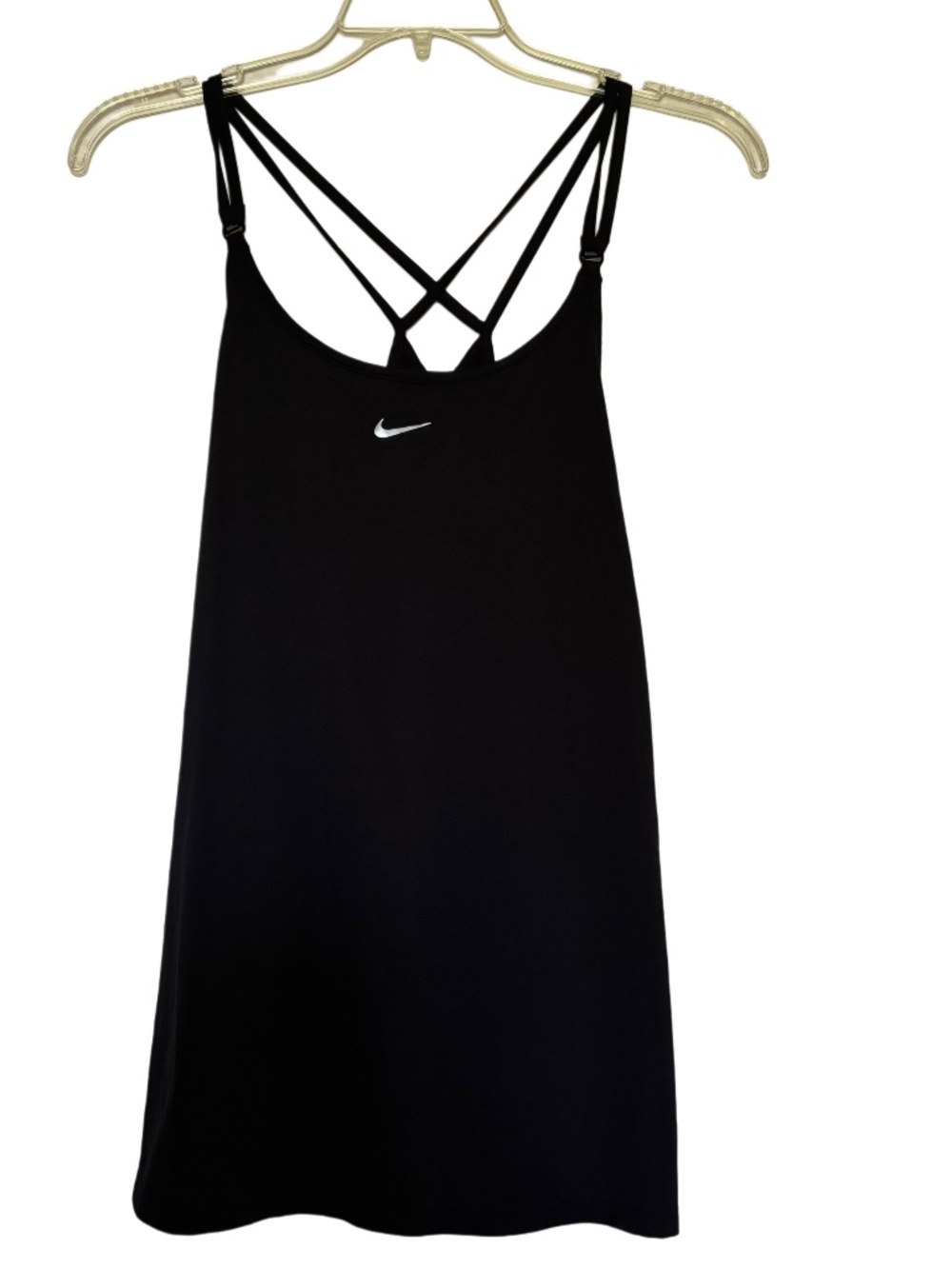 Women’s Nike Dry-Fit One Luxe Strappy Tank Top in Black Sz XXL
